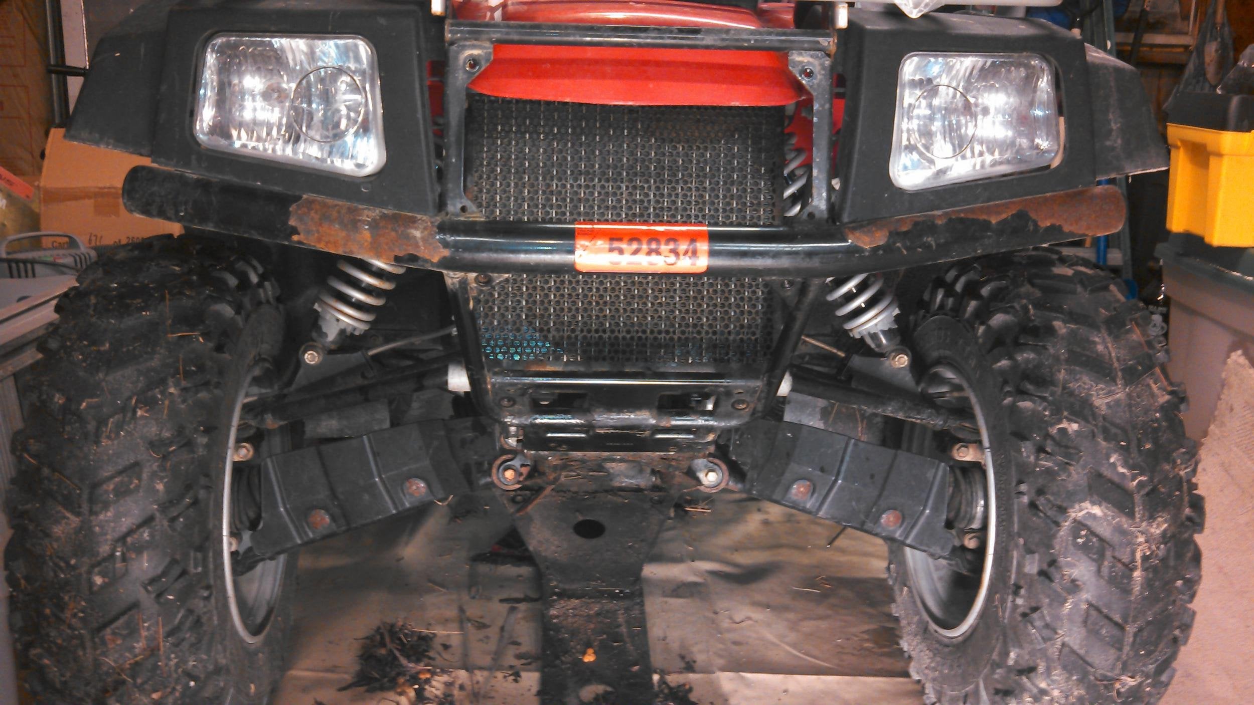 2004 400 Automatic winch install question Arctic Cat